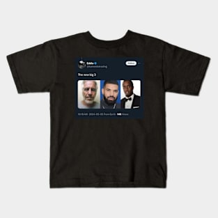 the big three drake meme 2024 Kids T-Shirt